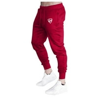 Мъжки случайни гамаши персонализирани еластични модни спортни панталони червени XL