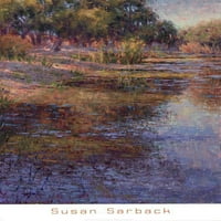Sunlit Pond от Susan Sarback Poster Poster Protter от Сюзън Сарбек