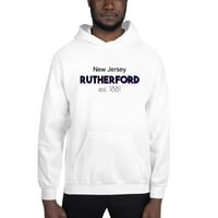 3XL Tri Color Rutherford New Jersey Hoodie Pullover Sweatshirt от неопределени подаръци