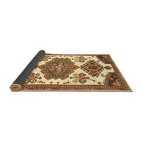 Ahgly Company Indoor Round Персийски кафяви традиционни килими, 8 'кръг