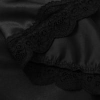 Zuwimk бельо за жени, жени с пълна плъзгаща се дантела модална рокля за плъзгане v Neec Nightgown Camisole Mini рокля черно, XL