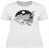 Японски тениска за дизайн на шаран koi жени -изображения от Shutterstock, женски малки