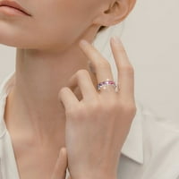 Heiheiup много колоритен циркон женски пръстен прости модни бижута Популярни аксесоари Средни пръстени