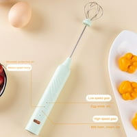 Frogued Electric Egg Beater Speeds USB зареждане Бързо пенообразуване Удобно захващане Мут пръчки 150W Ръчно ръчно яйце бейтър за кухня