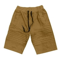 Strungten Summer Men's DrawString Плимски плътни цветни къси панталони за фитнес на открито и тренировки за упражнения Панталони Мъжки товарни къси панталони