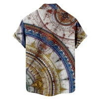 Поло ризи за мъже Мъжки лятна мода за свободното време дигитална отпечатана риза топ блуза