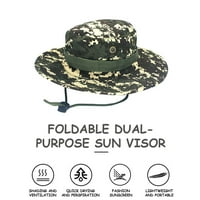 Mchoice Sun Bucket Hat for Men and Women, дишащ широк ръб слънце Защита Beach Sun Hat, Outdoor Camouflage Safari Cap for Travel Fishing Thiking Camping