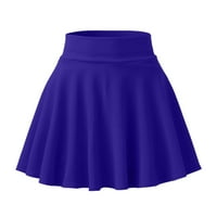 Жени елегантни флорални поли модни ежедневни къси стил солидна половина пола против отблясък слънце пола плисирана пола