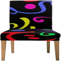 Модели с геометрични форми Стрит стол Капак Протектор седалка за хлъзгане за трапезария хотел Сватбена партия комплект от 1