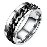 Прост пръстен деликатен пръстен от неръждаема стомана Бижута творчески пръстен Моден пръстен пръстен за човек момче мъжки