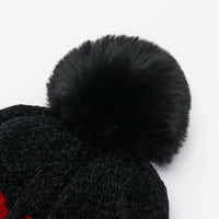 Женски топъл всички мач-плюшени плетени шапки Tietoc