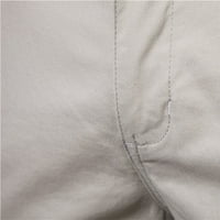Мъжки товарни панталони нов клирънс мъже небрежни твърди цип лети с дължина на коляното с дължина на коляното