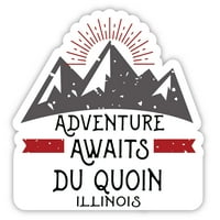 Du Quoin Illinois Suvenir Vinyl Decal Sticker Adventure очаква дизайн