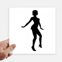 Гореща жена танци очертания стикер етикети стена снимка лаптоп декол за самозалепване