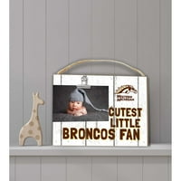Западен Мичиган Broncos 8 '' 10 '' Най -сладък малък фен изморен от екип лого на клип Фото рамка