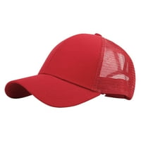 Бейзболна шапка за жени мъже Университет регулируема шапка на камион мода дишаща мрежа обратно на открито спортни летни шапки