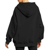 Augper женски моден джоб блуза блуза ежедневни върхове пуловерна качулка качулки