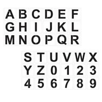 Tinksky Set големи букви и номер на шаблони за азбука за рисуване за рисуване