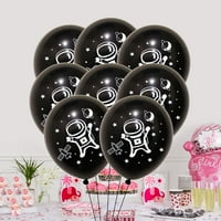 Модел на астронавт за късна балонна декорация балони парти за парти за декорация на парти за рожден ден (черно