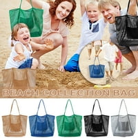 Fridja Beach Bag Mesh Едно рамо чанта дами дами ръчно пране плувно облекло за съхранение на джоб