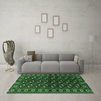 Ahgly Company Indoor Round Персийски изумруден зелени традиционни килими, 4 'кръг