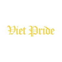 Стикер на Viet Pride Decal Die Cut - самозалепващо винил - устойчив на атмосферни влияния - направен в САЩ - много цветове и размери - виетнамски Виетнам