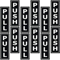 Комплекти Push Pull Stigle Stickers Push Pull Dower Door Decals за офис на ресторанта