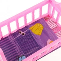 Разклащащо легла с люлка - пристъпи и преродени кукли - Включва матрак и спално бельо, деца на закрито и на открито