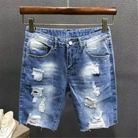 Карирани поли за жени Кратки модни фитинги за къси панталони Удобни мъжки летни панталони спортни шорти жени дълги синьо 32