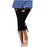 Levmjia дамски йога панталони плюс размер удобно подрязано от свободно време панталони суитчъри йога панталони
