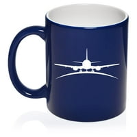 Пилотен пилотен стюардеса на самолет Керамичен подарък за чаша чаша за кафе за него, нея, съпруг, съпруга, рожден ден, приятел, колега, шеф, домакинство, пътуване, ави