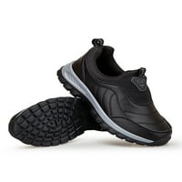 Увиване на дамски мъжки обувки за пешеходни обувки Напс върху апартаменти Комфортни маратонки спортни ежедневни обувки Дишащи неплъзгащи се удобни мъже черни 9,5