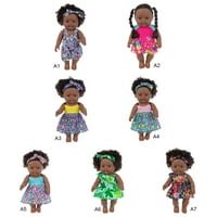 Кукла за прераждане Афро Черно бебе Африканска кукла майката и детската играчка умишлено симулационна кукла от 3- години