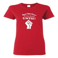Дами лош заклинател на света Untie Unite забавна тениска тениска