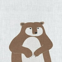 Кафяв мечка Плакат печат от Ани Бейли изкуство
