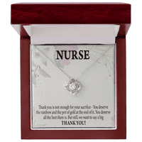Пот от злато здравето медицинска медицинска сестра признание за безкрайност възел количка карта за съобщение