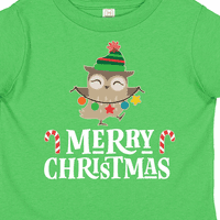 Inktastic Merry Christmas Owl Holiday Gift Toddler Boy или Thddler Girl тениска