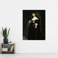 Rembrandt oopjen coppit портрет жена живот рисуване изключително голям xl стена арт плакат печат