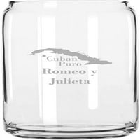 Romeo y julieta cuban cigar jot retched 16oz libbey can glass
