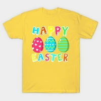 Великденска риза Великденски яйца Честит великденски печат мъже и жени свободни плюс размер кратки ръкави за зайче за зайче за момиче великденска риза за учител великденски зайче жени жени