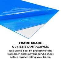 Frame White Barnwood Picture Frame - Съвременната фото рамка включва UV акрилна предпазител