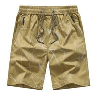 Мъжки плажни панталони летни мъжки панталони памучни еластични талии големи плажни панталони просвет