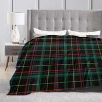 Антиламно фланелно легло хвърляне на одеяла кариран тартан проверки шаблон диван ултра мек микро руно диван легло къмпинг за пътуване одеяло за възрастни 40 x30