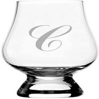 Търговски скрипт монограмиран оформен 2.5oz Glencairn Wee Whiskey Glass