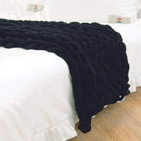 Дистил chenille chunky плетен одеяло зона килим мат супер дебел мек ръчно тъкане одеяло Nordic Photography Декоративно одеяло хвърляне