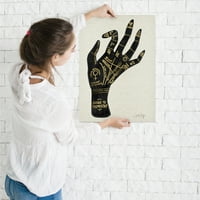 AmericanFlat Palmistry Black and Gold от Cat Coquillette Poster Art Print