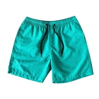Jsaierl Mens летни къси панталони ежедневни джобни джобни плътни цветове пет плажни къси панталони