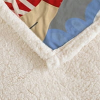 Hosima агнешко одеяло с красиви и модерни модели ， микрофибър меко, удобно и топло семейно одеяло ， DLX39-XL