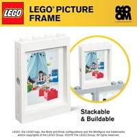 Комплект от две рамки за картини LEGO - сиво и бяло