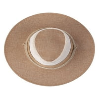 Arvbitana жени мъже каубойска шапка, шапка в стил реколта, широка кошара на мешката, закрепваща шапка, закрепваща шапка